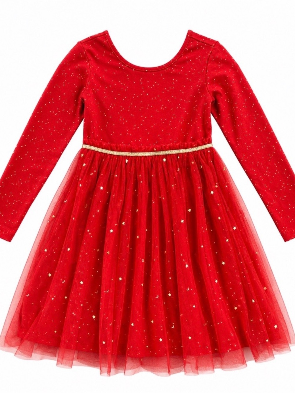 Hanna Andersson Red Sparkle Tulle Dress - Kids Costume